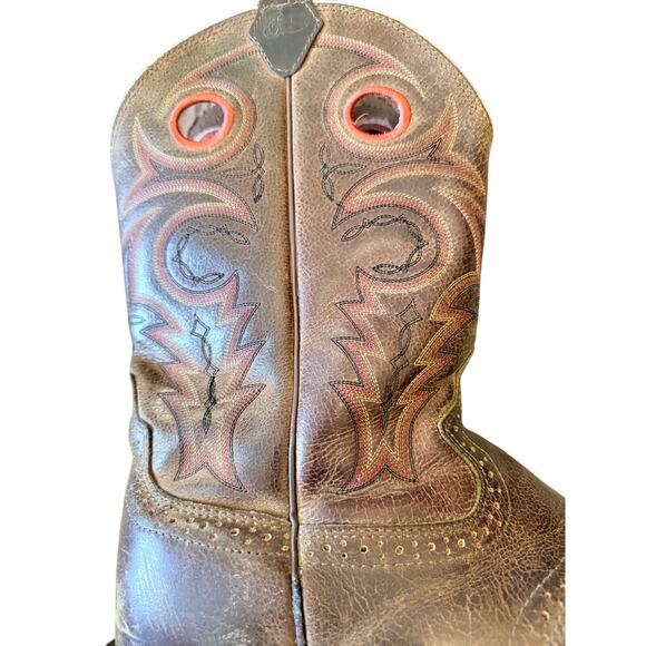 Justin SV2534 Sagan Brown Cowboy Boots Mens size 12 Western Utility - Picture 2 of 7